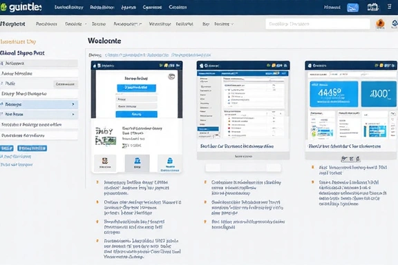 A dashboard displaying various interconnected hospitality management software interfaces, symbolizing a comprehensive feature set.