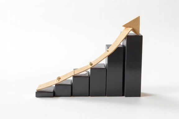 A bar graph showing upward trends for revenue and efficiency metrics, symbolizing a proven track record of success.
