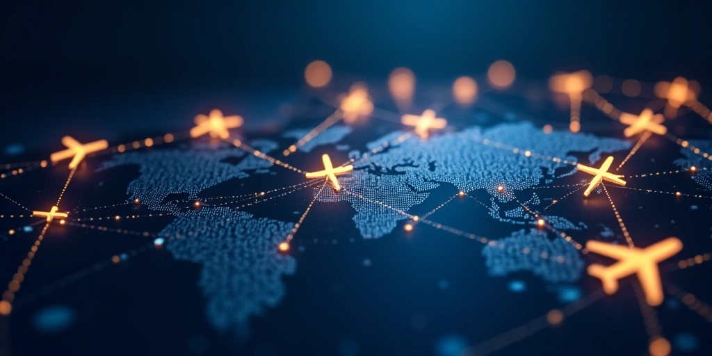 A conceptual image representing multiple interconnected digital channels or a network.