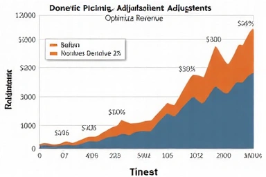 Graph showing dynamic pricing adjustments over time