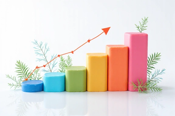 Abstract financial graphics representing value and different pricing tiers
